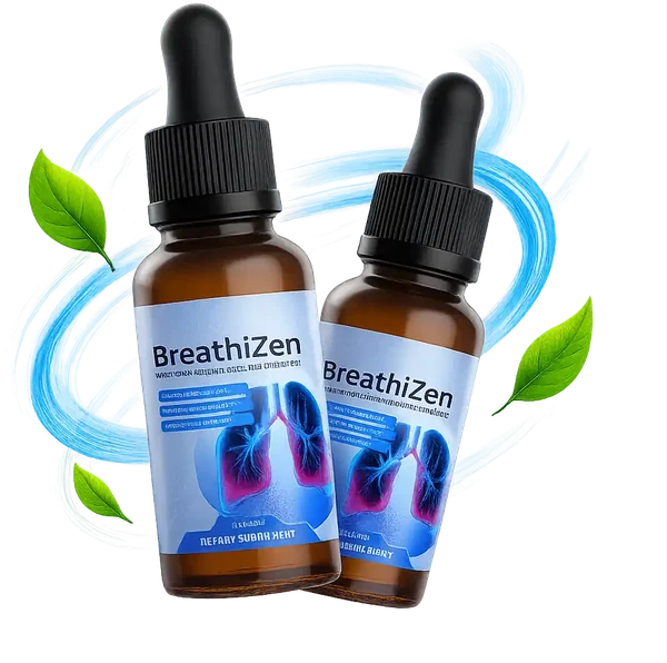 Two bottles of BreathiZen lung spray